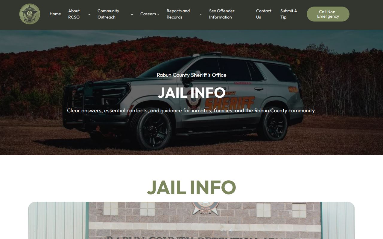 Rabun County Detention Center contacts and warrant hold cautions